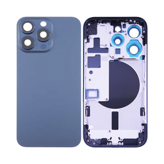 Back Cover+Frame Apple iPhone 15 Pro Blue Titanium